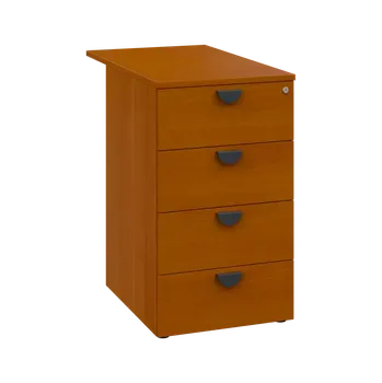 Zásuvkový kontejner TKC - 81 kontejner přístavný, 4-zásuvkový, deska 18 mm, centrální zámek, třešeň šumavská