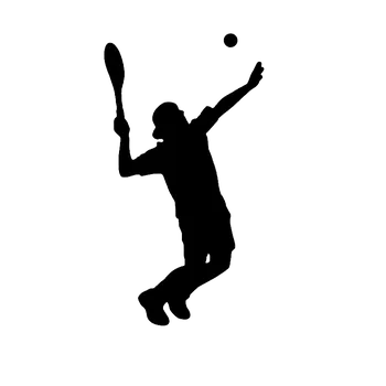 Samolepicí dekorace na vozidlo SiluGraf Samolepka silueta Tenis • černá matná - 12 cm