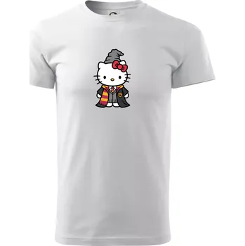 Pánské tričko Harry kitty - Triko extra velké (5-8XL) - 6XL ( Bílá )