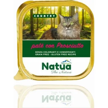 Krmivo pro kočku NATUA COUNTRY HAM VLHKÉ KRMIVO PRO KOČKY PAŠTIKA SE ŠUNKOU MISKA PRO KOČKU 100g