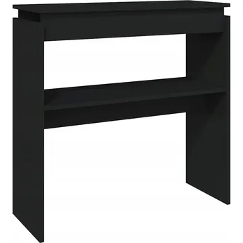 Konferenční stolek Konzolový stolek z dřevěného materiálu, 80x30x80 cm, černý