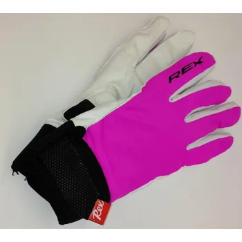 Rukavice Sportovní zimní pánské rukavice prstové Rex Rtech HANSKA pink 2022/2023 Velikost: M