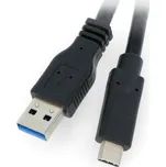 Kabel Akyga USB 3.0 typu A - USB 3.1 typu C černý - 0,5 m - AK-USB-24
