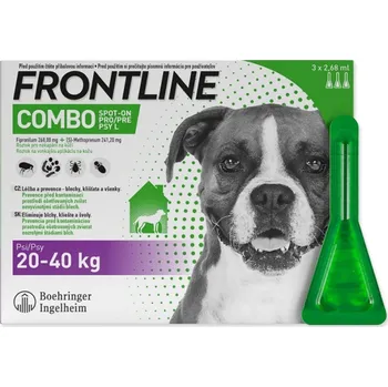 Antiparazitikum pro psa FRONTLINE COMBO spot-on pro psy L (20-40kg) - 3 ks !