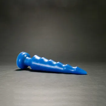 Dildo Topped Toys Spike 70 Blue Steel, prémiové silikonové dildo 27 x 5,6 cm