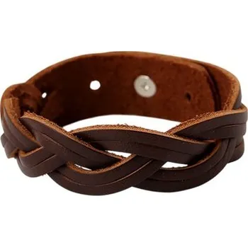 Náramek Buďchlap Propletený hnědý náramek