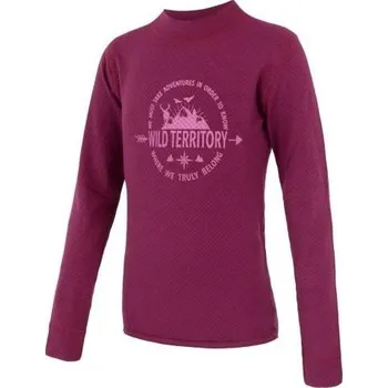 Dětské termoprádlo Sensor Merino Double Face Territory dětské triko dl. rukáv Lilla Velikost: 130