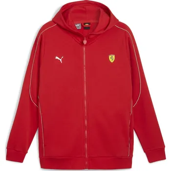 Pánská bunda PUMA FERRARI RACE HDD SWEAT JKT 62379702 ROSSO CORSA S