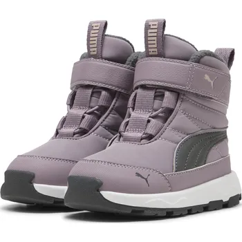 Chlapecká obuv Dětské boty PUMA EVOLVE BOOT AC+ INF 39264609 PLUM JAM/SHADOW GRAY 25