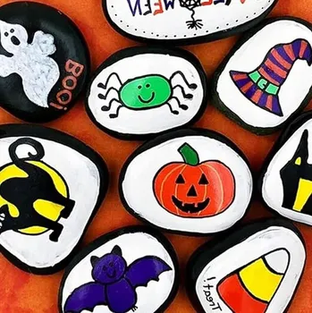 Obraz Kameny na malování bílé 2 KG + AKRYLOVÉ FIXY