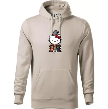 Pánská mikina Harry kitty - Mikina pánská Cape s kapucí - 5XL ( Ledově šedá )