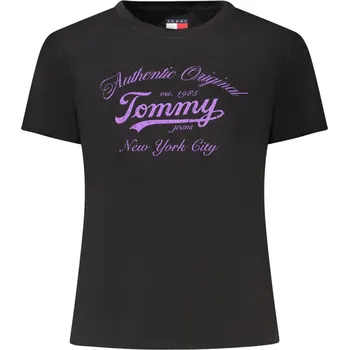 Dámské tričko Tommy Jeans DW0DW21404 Dámské tričko černé M