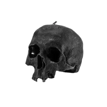 Svíčka Svíčka - Lebka - černá