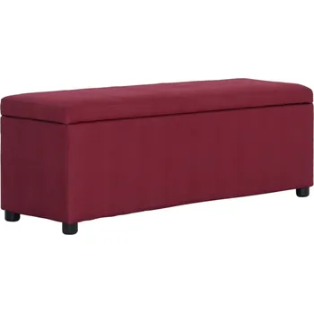 Zahradní lavice zahrada-XL Lavice s úložným prostorem 116 cm vínová polyester 281325