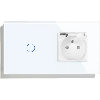 Elektrická zásuvka Jednoduchý dotykový vypínač BSEED, bílý OTH0100