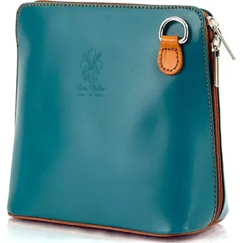 Kabelka/crossbody kůže 3096 Itálie barva: hnědá tmavá