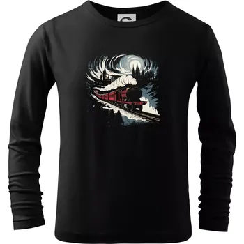 Chlapecké tričko Hogwarts Express barevný - Triko dětské Long Sleeve - 122 cm/6 let ( Černá )