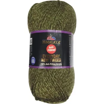 Galanterie Příze Everyday New Tweed, 75106, zelená