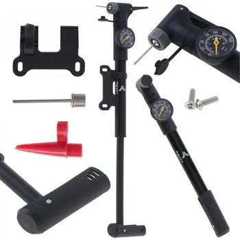 pumpička Ruční pumpa na kolo RALLEX s manometrem pro matrace s rukojetí na kolo