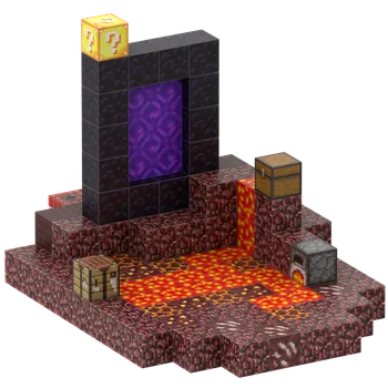 ostatní stavebnice PX Master Portál s lávou a postavičkami magnetická stavebnice