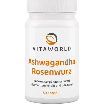 Fitness strava Vitaworld Ashwagandha Rose Root Complex 60 kapslí