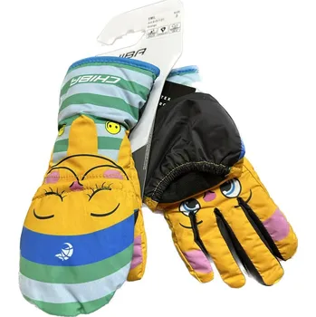 Rukavice Sportovní zimní dětské rukavice prstové Chiba Emil orange Velikost: 4