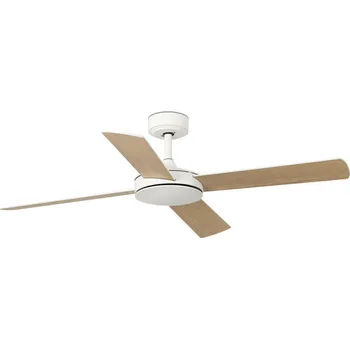 Domácí ventilátor FARO MALLORCA L stropní ventilátor, bílá/javor