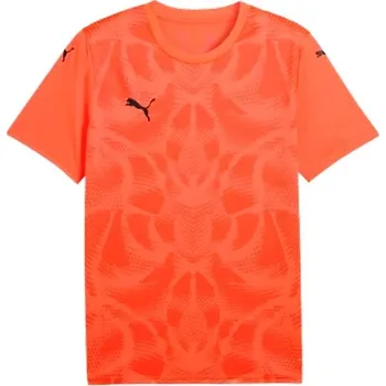 Pánský fotbalový dres Puma TEAMULTIMATE JERSEY S Oranžová, Černá
