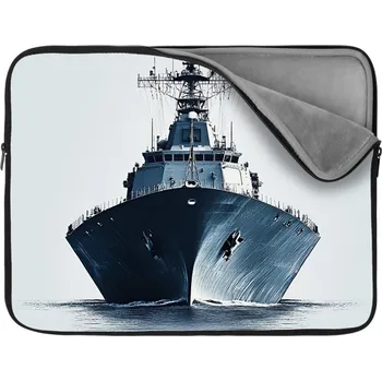 pouzdro na notebook Sablio Obal na notebook Válečná loď na klidném moři - 15,6"