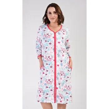 Dámské šaty Dámské nadměrné domácí šaty Vienetta Secret Elen lososová 2XL