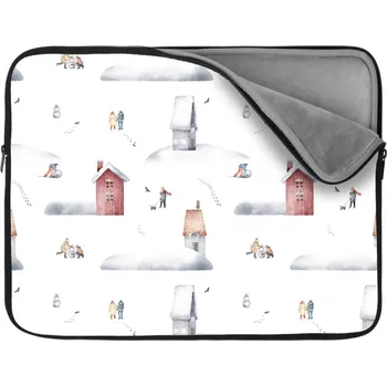pouzdro na notebook Sablio Obal na notebook Zimní radovánky - 17"