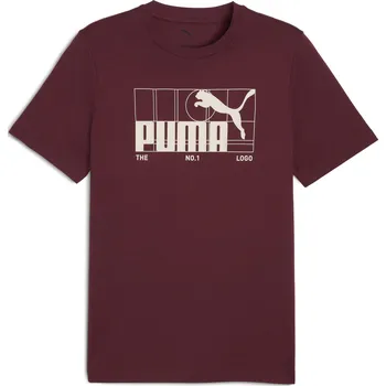 Pánské tričko Pánské triko PUMA GRAPHIC NO 1 LOGO TEE 68802996 RUBY SHIMMER M