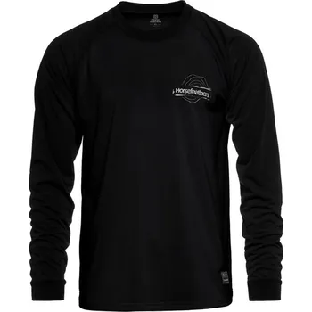 Pánské termoprádlo tričko Horsefeathers Shank LS - Black M