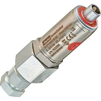 Příslušenství k měřicímu přístroji Analogové čidlo teploty a tlaku SCPT, 0-600 bar pro mobilní hydraulická zařízení Parker SCPT-600-02-02