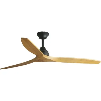 Domácí ventilátor FARO ALO L stropní ventilátor černá/dřevo DC