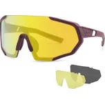 Sportovní sluneční brýle Hatchey Vapor Plus gold, Sangria red