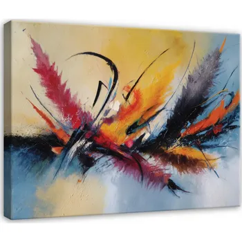 Obraz OBRAZ ABSTRAKCE AKVAREL DO LOŽNICE OBÝVÁKU KUCHYNĚ NA PLÁTNĚ 100x70