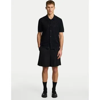 Pánská košile Selected Homme Košile 16097564 Černá Regular Fit XL