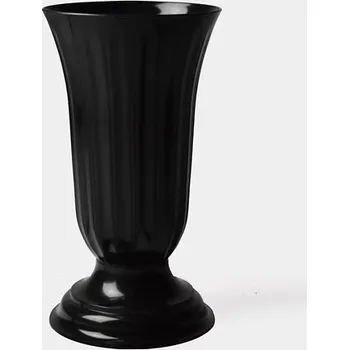 Váza VÁZA NA HŘBITOV ČERNÁ LILIE 30 CM NOVÁ