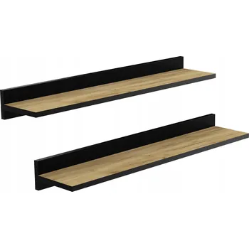 police Sada 2 polic LOFT dub s černou lištou 80 cm