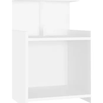 Noční stolek Noční stolek bílý, 3 police, 40x35x60 cm