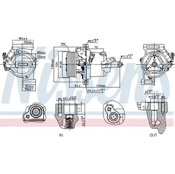 Kompresor klimatizace NISSENS 891074 Kompresor, klimatizace (891074)
