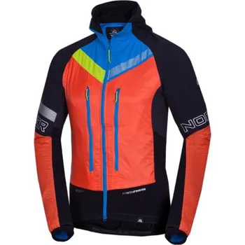 Pánská softshellová bunda Pánská skialp bunda Northfinder hybridní Polartec® SOLISKO blackorange Velikost: 3XL