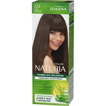 Barva na vlasy Joanna 222 - Barva na vlasy NATURIA KOLOR - KAŠTAN (Hnědá).