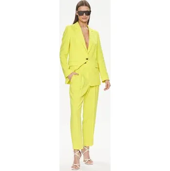 Dámské kalhoty Boss Kalhoty z materiálu Tapiah 50490037 Žlutá Regular Fit 44