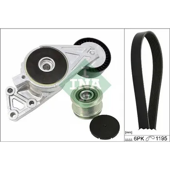 INA 529 0470 20 Sada žebrovaných klínových řemenů (529047020)