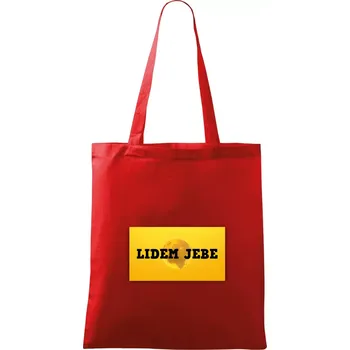 Lidem jebe - Taška bavlněná - 42 x 38 cm ( Červená )