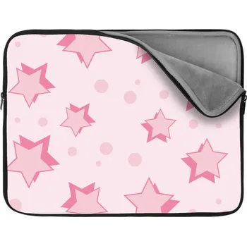 pouzdro na notebook Sablio Obal na notebook Růžové hvězdičky - 13"