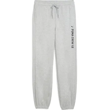 Pánské tepláky PUMA M GRAPHIC FRENCH TERRY JOGGER 52770304 LIGHT GRAY HEATHER S