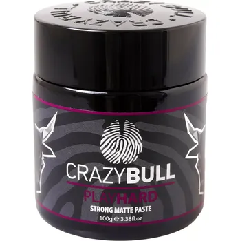 Stylingový přípravek CrazyBull Play Hard Matte Paste matná stylingová pasta se silnou fixací 100 g